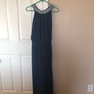 Forever 21 Plus navy blue rhinestone embellished